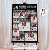 Hockey High School Senior 13 Photo Collage