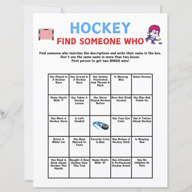 Hockey hittar någon som spelar (Framsida)