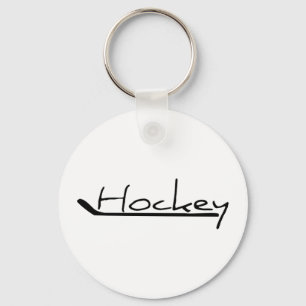 Hockey - hockey med hockeypinnen nyckelring