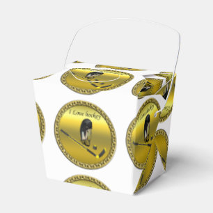 Hockey I Kärlek anpassad design med käpp och hjälm Presentaskar