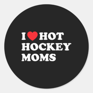Hockey I Kärlek Hett Hockey Mammor Runt Klistermärke
