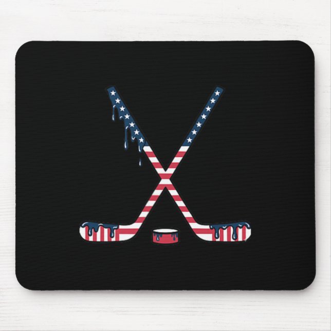Hockey Ice Cream Drip American Flag Hockey Youth B Musmatta (Framsidan)