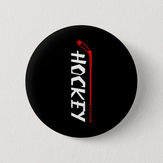 Hockey Ice Hockey Player Gift 8 Knapp (Framsida)