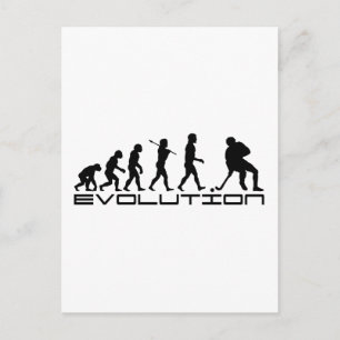 Hockey Ice Hockey Sport Evolution Art Vykort