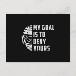 Hockey Ice Hockey Sports Stick Puck Team Gift Idea Vykort