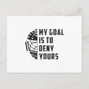 Hockey Ice Hockey Sports Stick Team Funny Gift Vykort