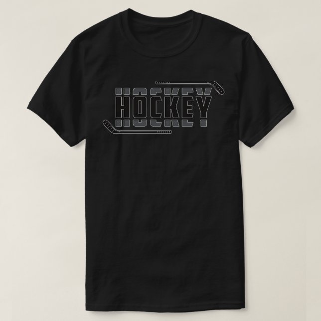 Hockey Ice Hockey Stick Team Sports Puck Gift Idea T Shirt (Design framsida)