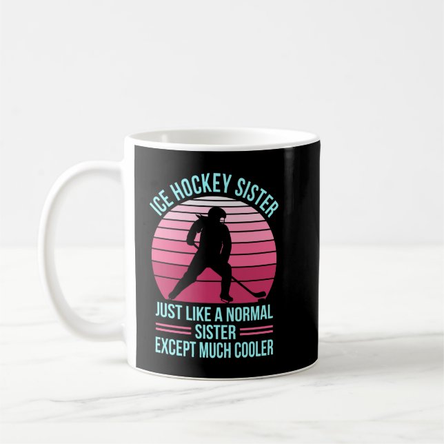 Hockey Ice Hockey Women Funny Gift Essential T Shi Kaffemugg (Vänster)