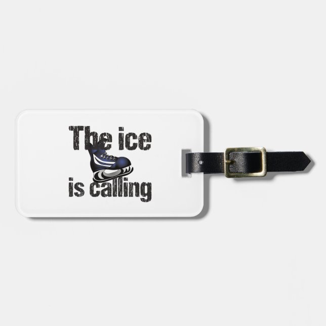 Hockey Ice ringer Bagagebricka (Horisontell Framsida)