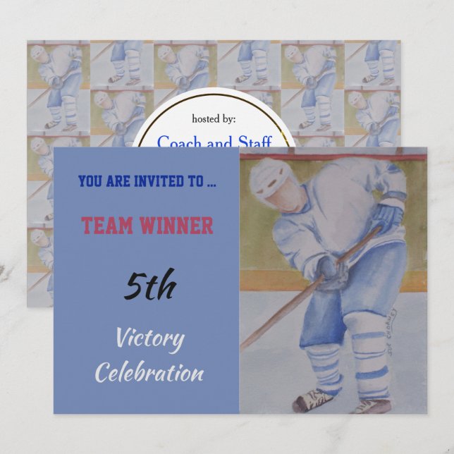 HOCKEY INBJUDAN (Fram/baksida)