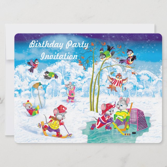 hockey inbjudningar (Framsida)