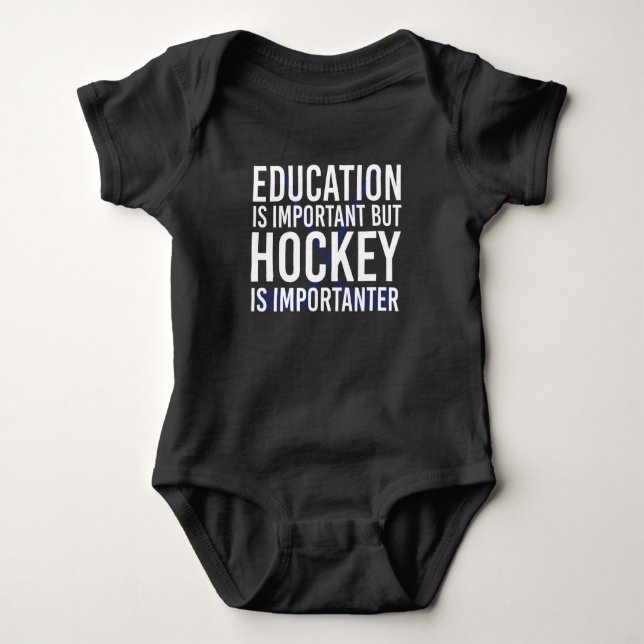 Hockey is importanter Funny Hockey gifts T Shirt (Framsida)