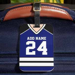 Hockey Jersey Custom Name/Number Bag Märkre Bagagebricka