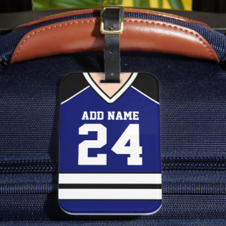 Hockey Jersey Custom Name/Number Bag Märkre Bagagebricka