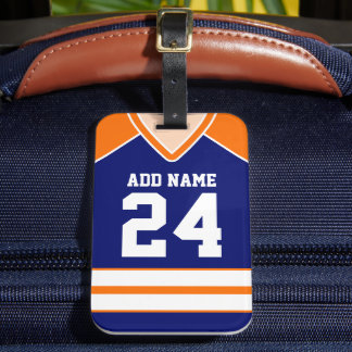 Hockey Jersey Custom Name/Number Bag Märkre Bagagebricka