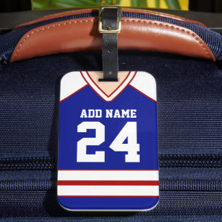 Hockey Jersey Custom Name/Number Bag Märkre Bagagebricka