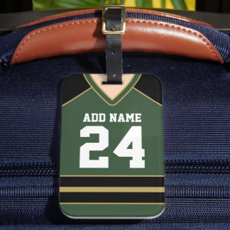 Hockey Jersey Custom Name/Number Bag Märkre Bagagebricka