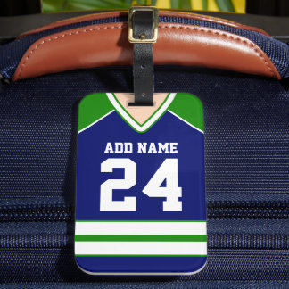 Hockey Jersey Custom Name/Number Bag Märkre Bagagebricka