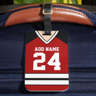 Hockey Jersey Custom Name/Number Bag Märkre Bagagebricka