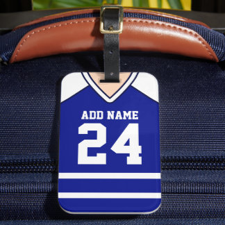 Hockey Jersey Custom Name/Number Bag Märkre Bagagebricka