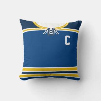 Hockey Jersey Namn & Number Template Anpassningsba Kudde