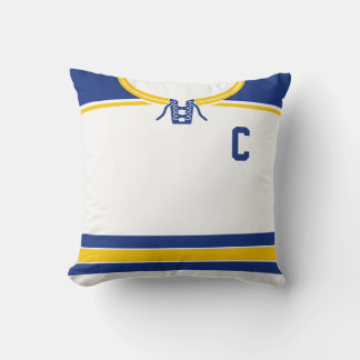Hockey Jersey Namn & Number Template Pillow Kudde