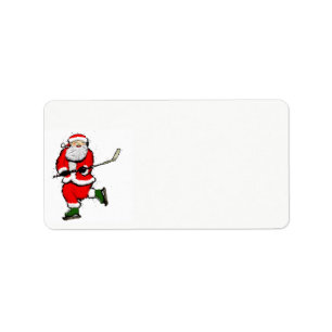 Hockey jul adressetikett