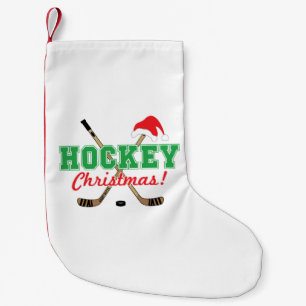 Hockey jul Hockey Sticks Santa Hat Liten Julstrumpa