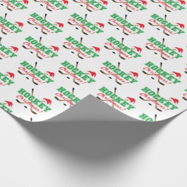 Hockey jul Hockey Sticks Santa Hat Presentpapper