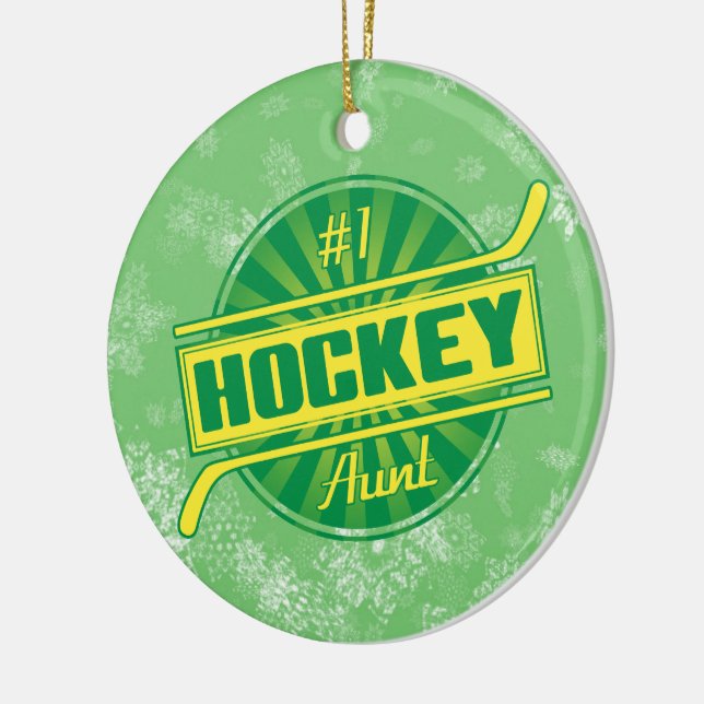 Hockey jul Ornament, #1 Hockey Moster Julgransprydnad Keramik (Vänster)