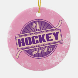 Hockey jul Ornament, Hockey Godmor Julgransprydnad Keramik