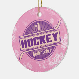Hockey jul Ornament, Hockey Godmor Julgransprydnad Keramik