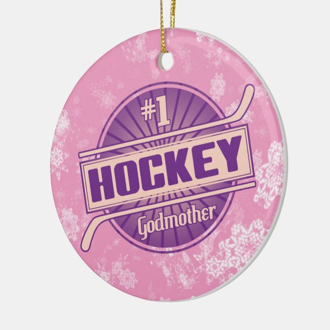 Hockey jul Ornament, Hockey Godmor Julgransprydnad Keramik (Vänster)