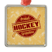 Hockey jul Ornament, Proud Hockey Grandma