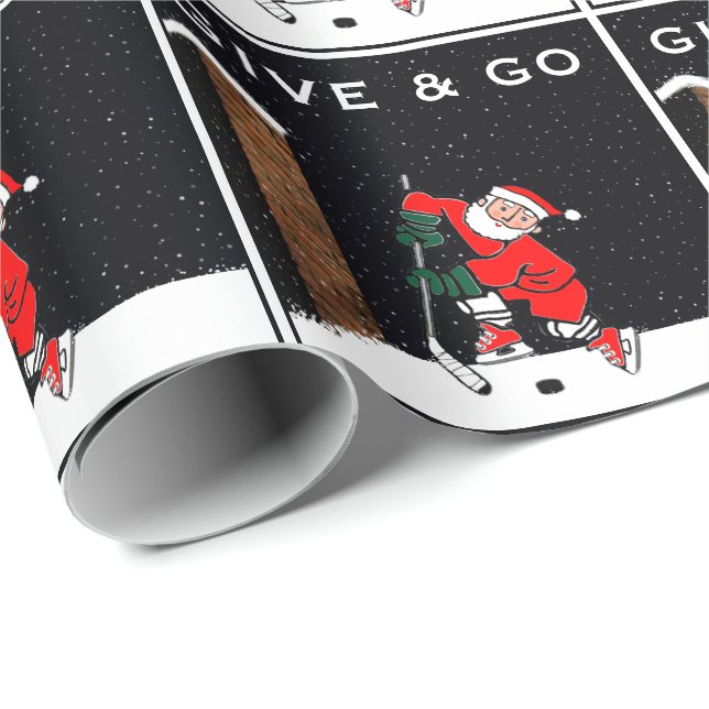 Hockey jul present presentpapper (Rullad Hörn)