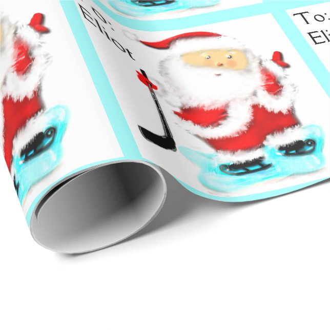 Hockey jul presentpapper (Rullad Hörn)