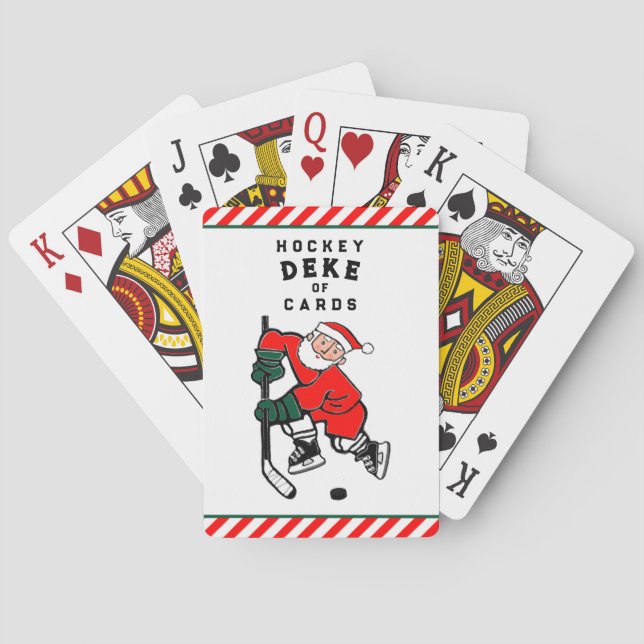 Hockey jul Stocking Stuffers Casinokort (Baksidan)