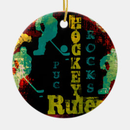 HOCKEY JULGRANSPRYDNAD KERAMIK