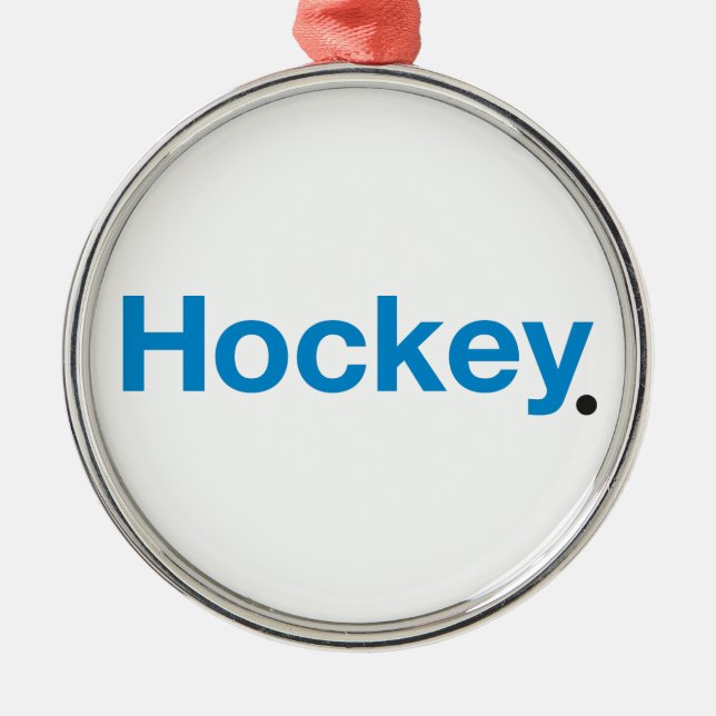 Hockey Julgransprydnad Metall (Framsidan)