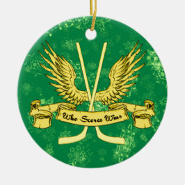 Hockey-julprydnaden, som skottar vinner julgransprydnad keramik