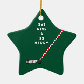 Hockey-jultomte Julgransprydnad Keramik