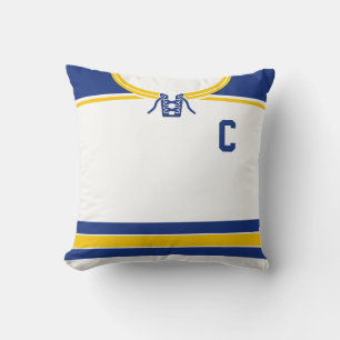 Hockey kända Jersey & numrerar mallen kudder Kudde