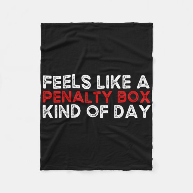 Hockey - Känns som en straffbådsdag - Hockey Pla Fleecefilt (Framsidan)