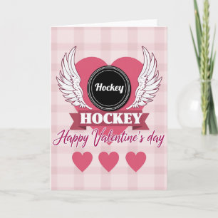 Hockey Kärlek Alla Hjärtans Dag Kort