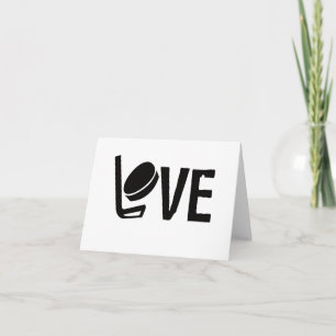 Hockey Kärlek blanka vilket Tillfälle-gratulations Kort