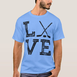 Hockey Kärlek Boys Girls Ice Hockey T Shirt