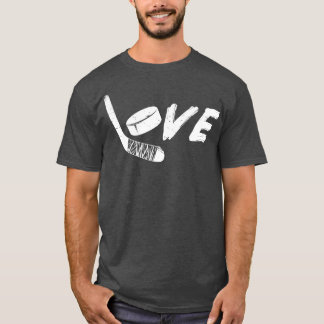 Hockey Kärlek Ice Hockey Player T Shirt