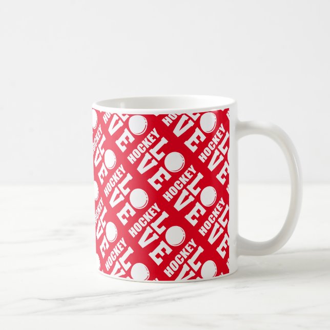 Hockey Kärlek Kaffemugg (Höger)