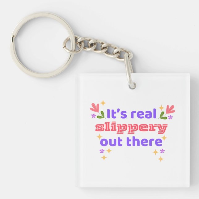 Hockey keychain Best Chirps Hockey It's Slippery  (Framsidan)
