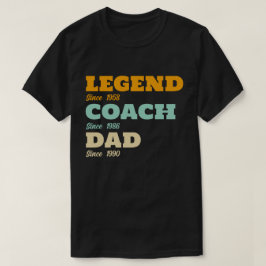 Hockey Legend Coach Pappa - Anpassningsbar Data T Shirt